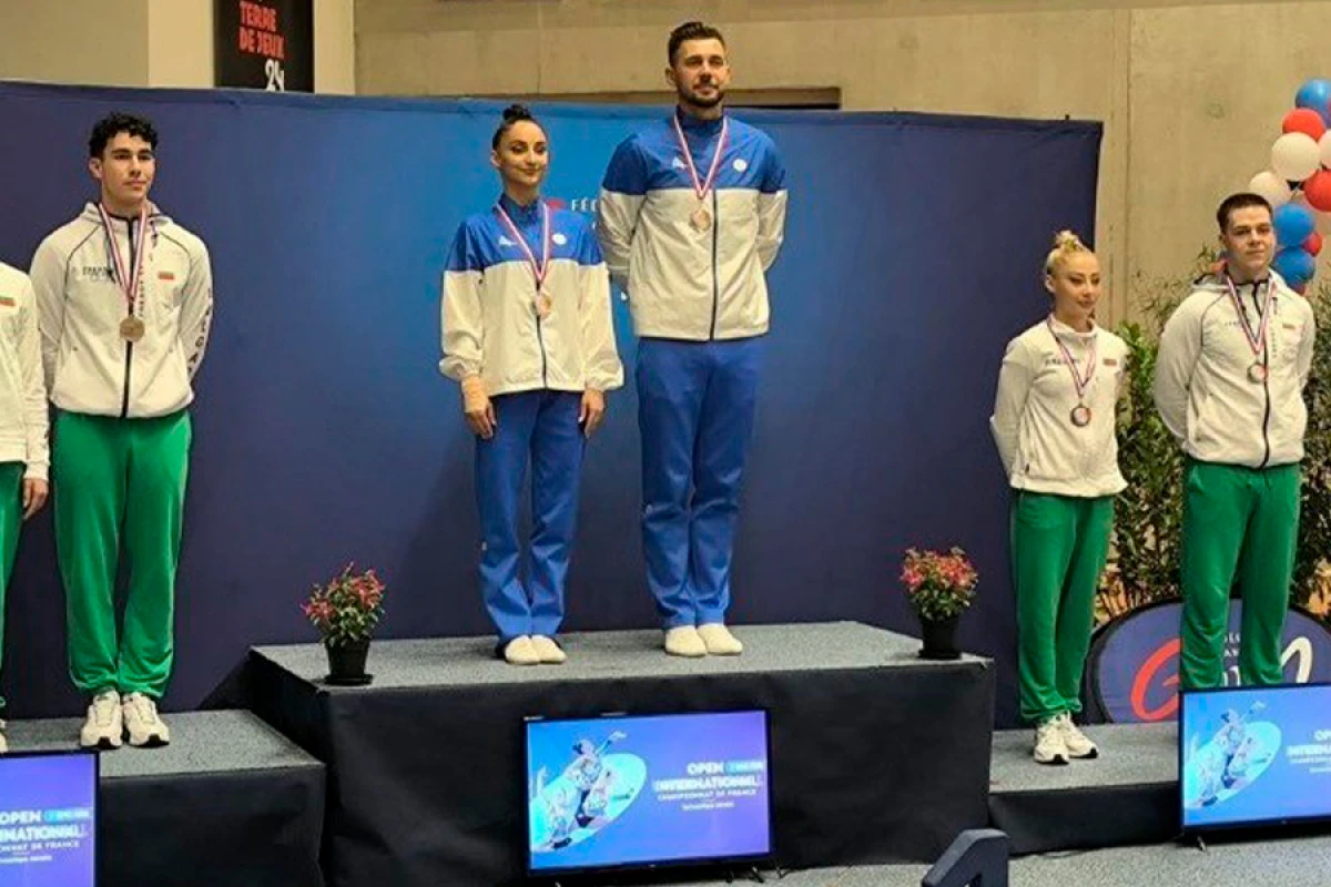 Aerobika gimnastları Tuluzada 4 medal qazandılar