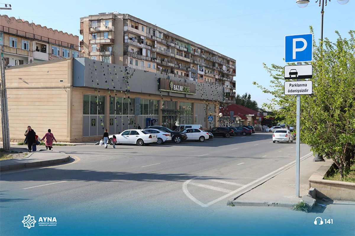 Parklanma məntəqələri vahid nömrə ilə qeyd edilir
