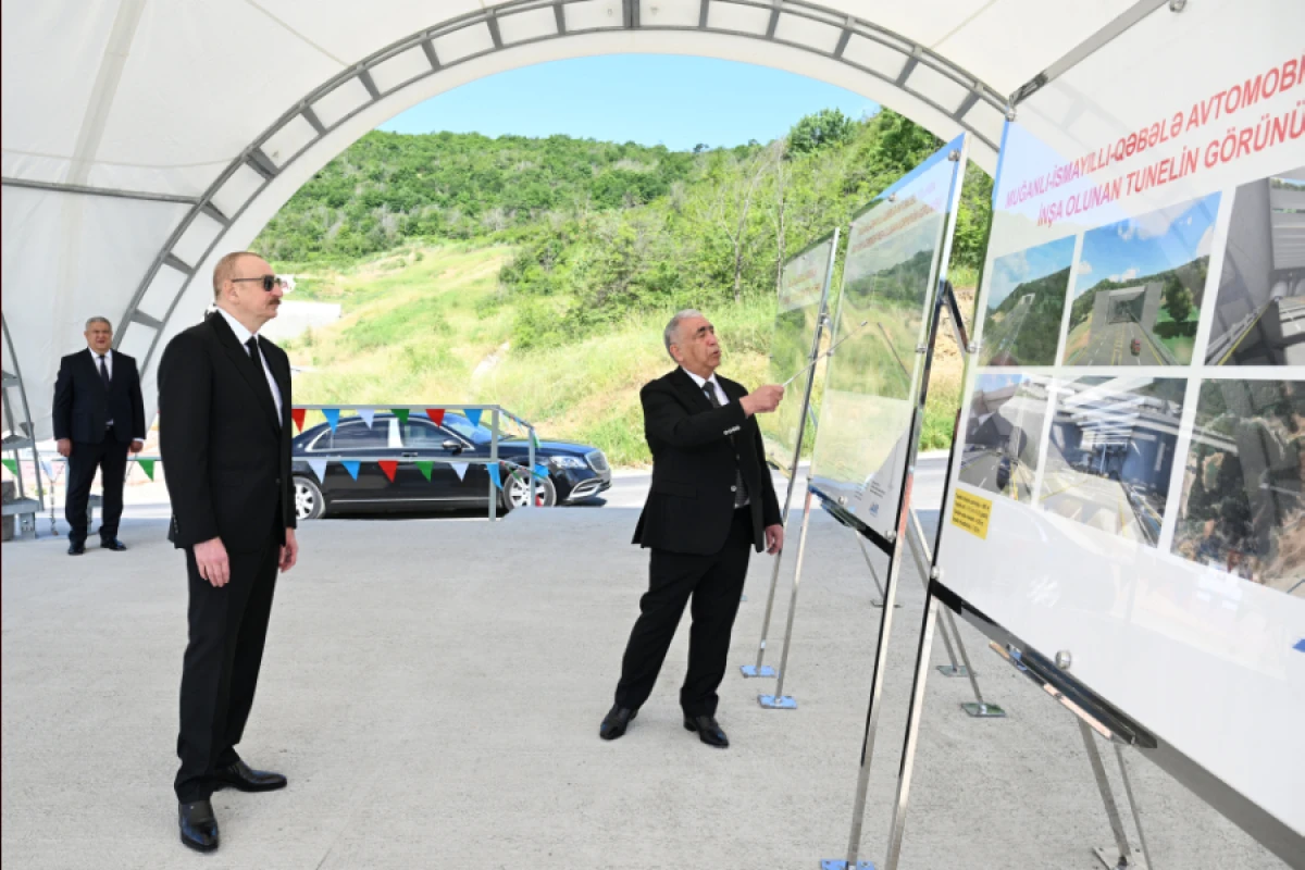 Prezident İlham Əliyev Bakı-Qəbələ avtomobil yolunun Muğanlı-İsmayıllı-Qəbələ hissəsində görülən işlərlə tanış oldu - YENİLƏNDİ
