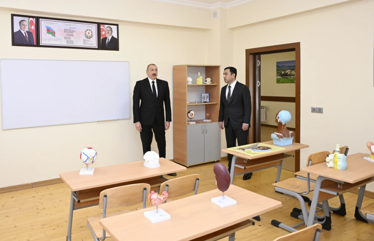 Prezident İlham Əliyev İsmayıllı şəhərində “Talıstan” liseyinin binasının açılışında iştirak etdi - YENİLƏNDİ — 8