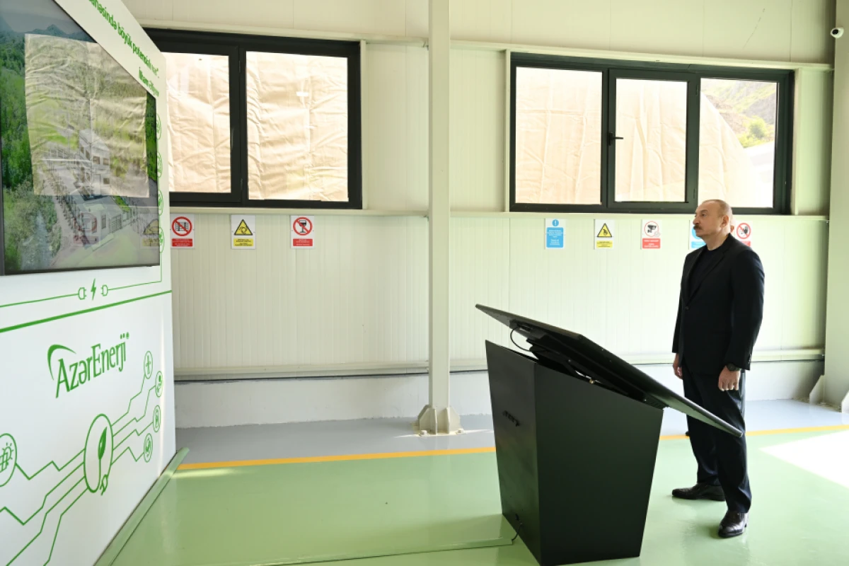 Prezident İlham Əliyev Laçında “Aşağı Malıbəyli” və “Mirik” su elektrik stansiyalarının açılışında iştirak etdi — 7