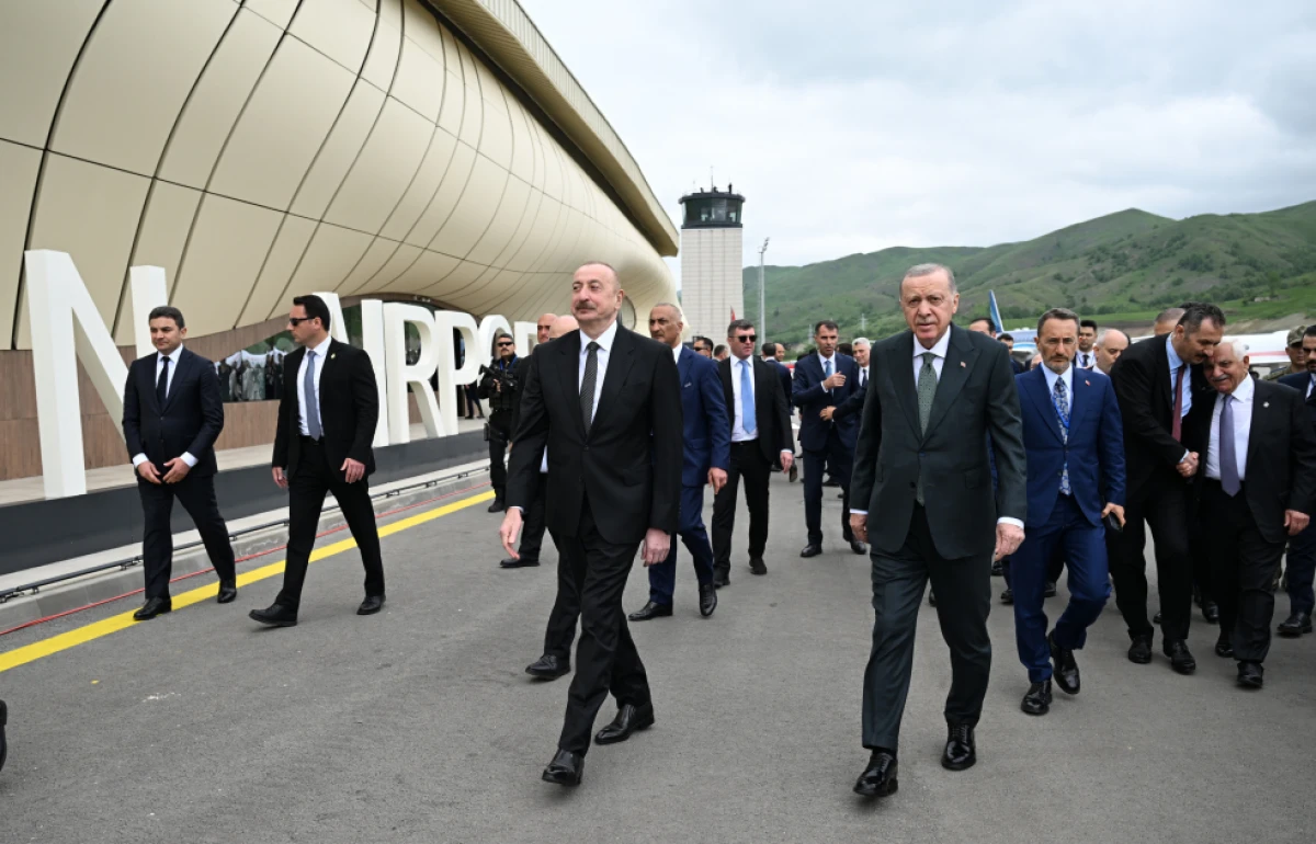 Laçın Beynəlxalq Hava Limanının açılış mərasimi keçirildi, Azərbaycan və Türkiyə Prezidentləri açılış mərasimində iştirak etdilər - YENİLƏNDİ 3 — 6