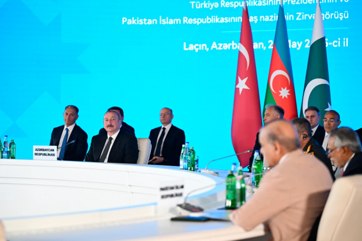 Azərbaycan Prezidenti: Əminəm ki, azad edilmiş Laçından bu gün üç ölkənin dünyaya verdiyi mesajlar lazımi ünvana çatacaq