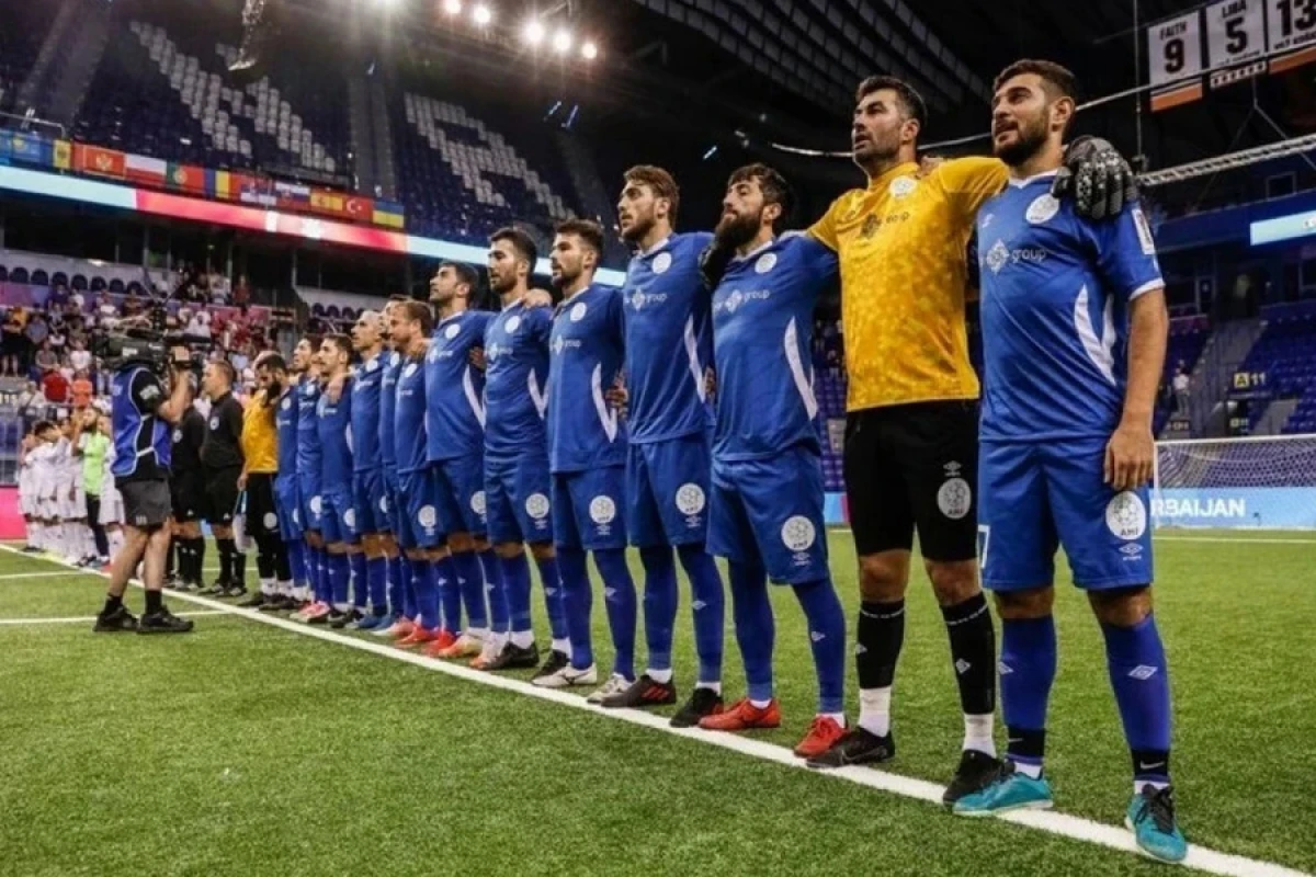 Minifutbol millimiz İngiltərəyə qalib gələrək yarımfinala yüksəldi