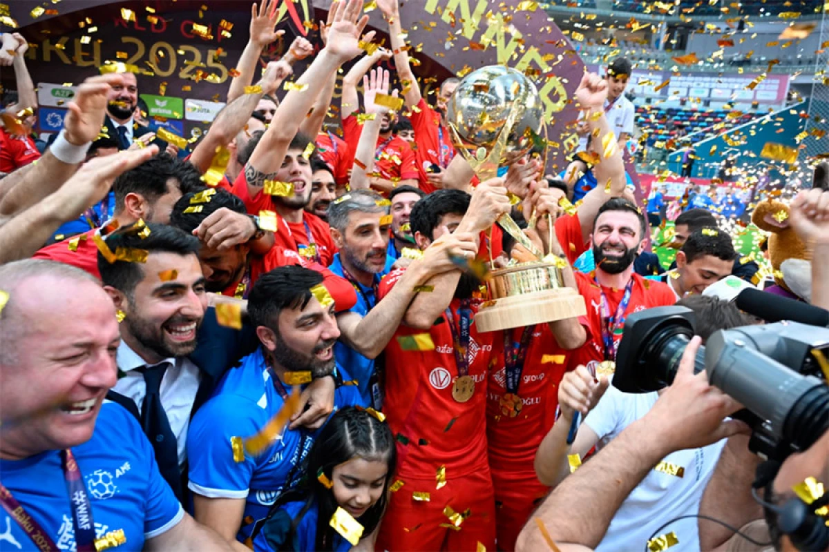 Minifutbol üzrə dünya çempionatının mükafatlandırma mərasimi keçirildi