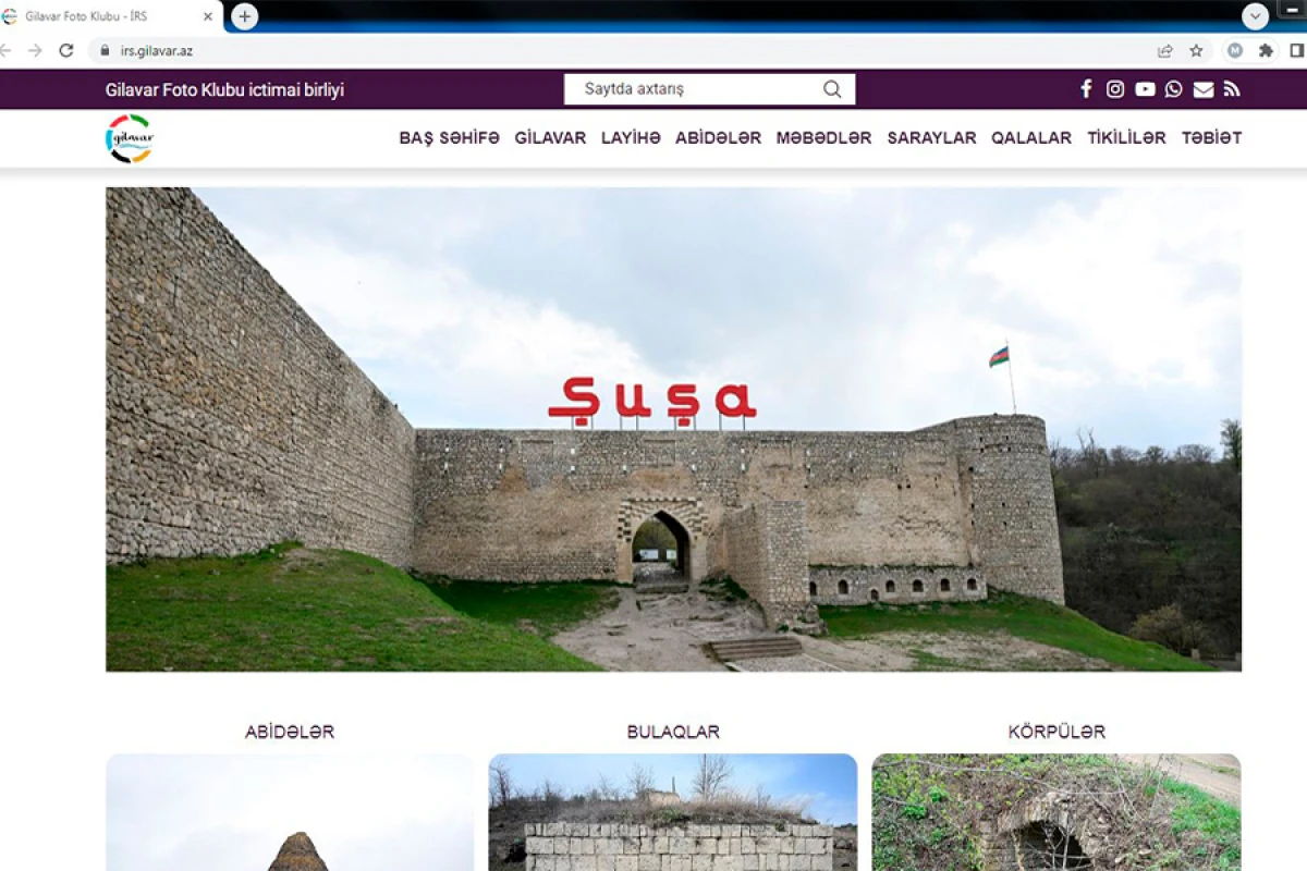 Gilavar Foto Klubu irs.gilavar.az veb-saytını istifadəyə verdi