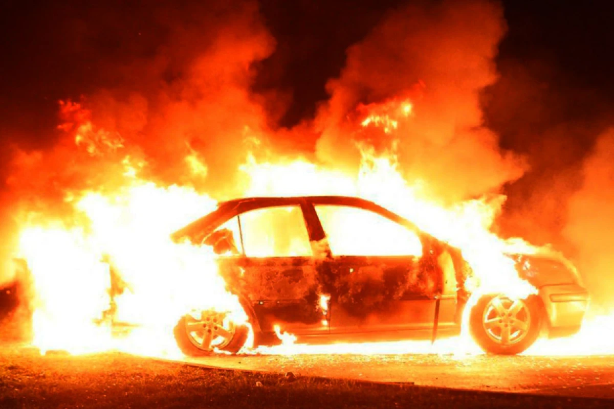 Goranboyda "BMW" yandı