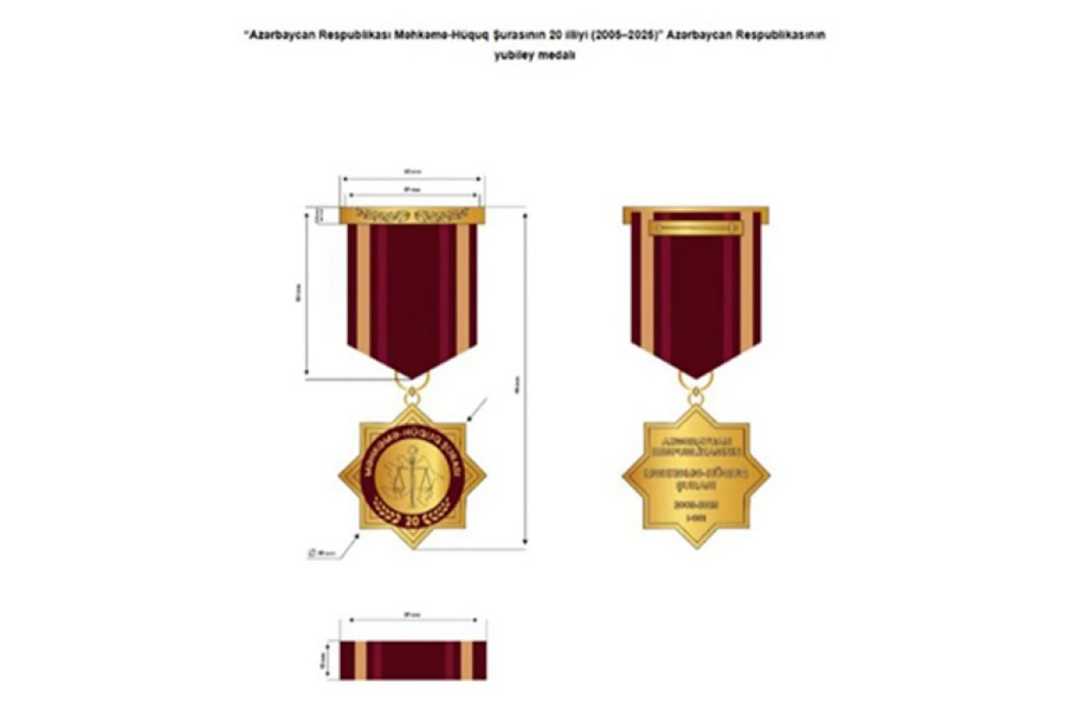 Məhkəmə-Hüquq Şurasının 20 illik yubiley medalı təsis edildi