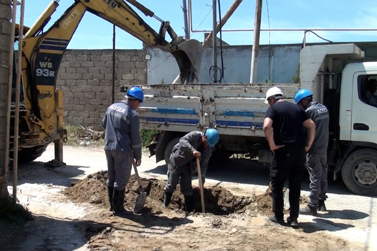 Xəzər rayonunda su təchizatı ilə bağlı görülən işlər açıqlandı