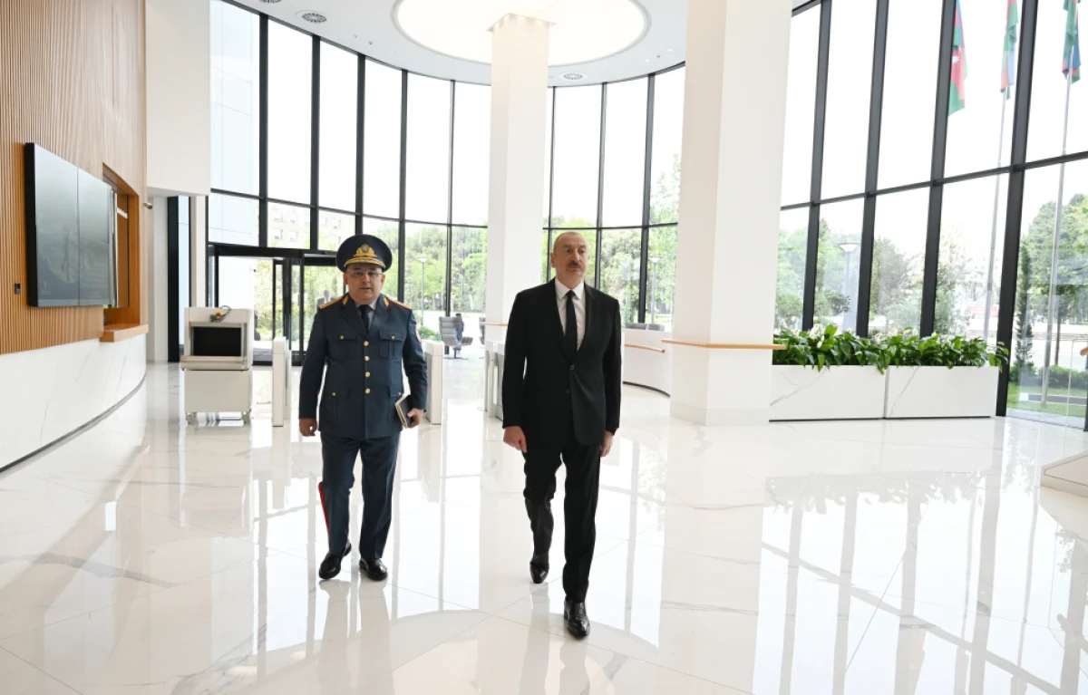 Prezident İlham Əliyev DGK-nın yeni inzibati binasının açılışında iştirak etdi — 9