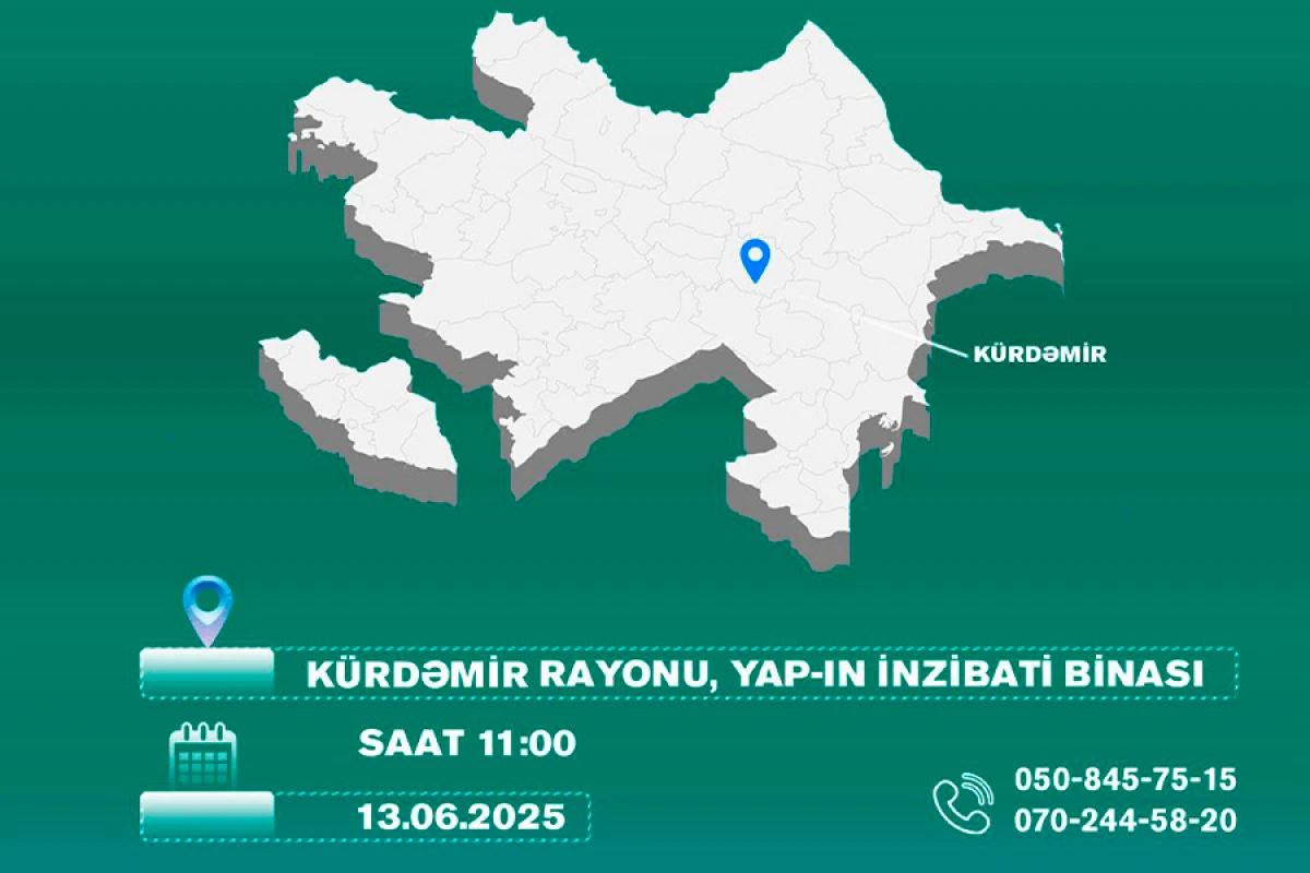 "Azəriqaz" İB rəhbərliyi Kürdəmirdə vətəndaş qəbulu keçirəcək