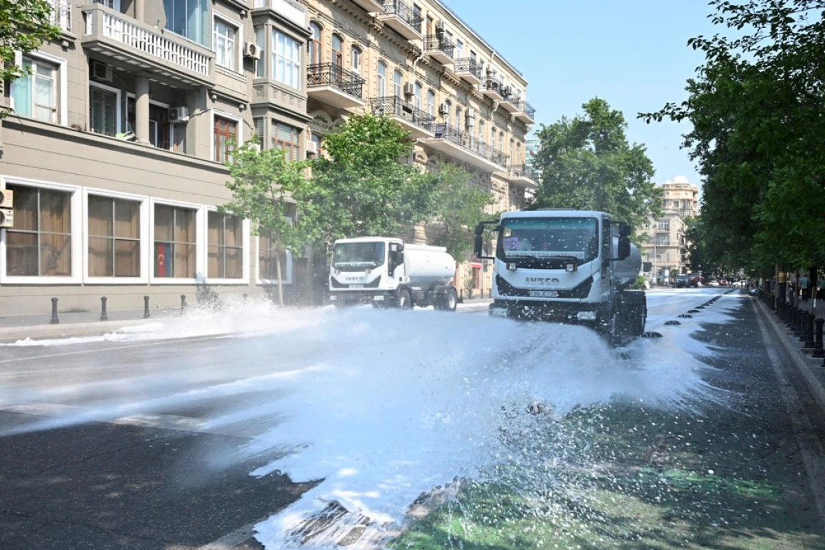 Paytaxtda növbəti geniş təmizlik işləri aparıldı — 9