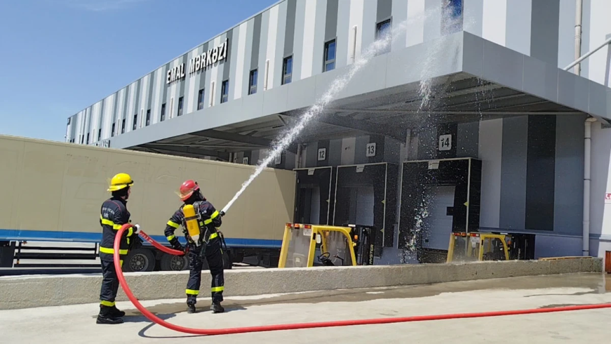 FHN Xaçmazda yanğın-taktiki təlim keçirdi — 3