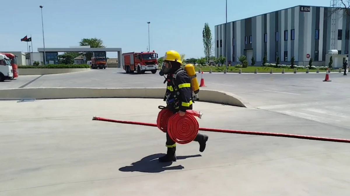 FHN Xaçmazda yanğın-taktiki təlim keçirdi — 6