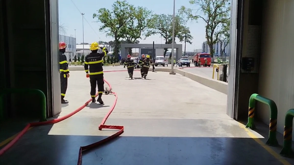 FHN Xaçmazda yanğın-taktiki təlim keçirdi — 8
