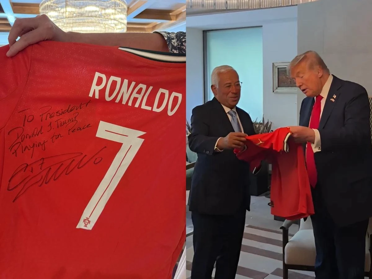Kriştianu Ronaldu Donald Trampa forma hədiyyə etdi — 1