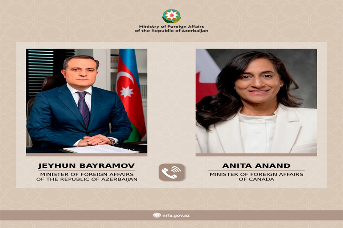 Ceyhun Bayramov kanadalı həmkarı ilə telefon danışığı apardı