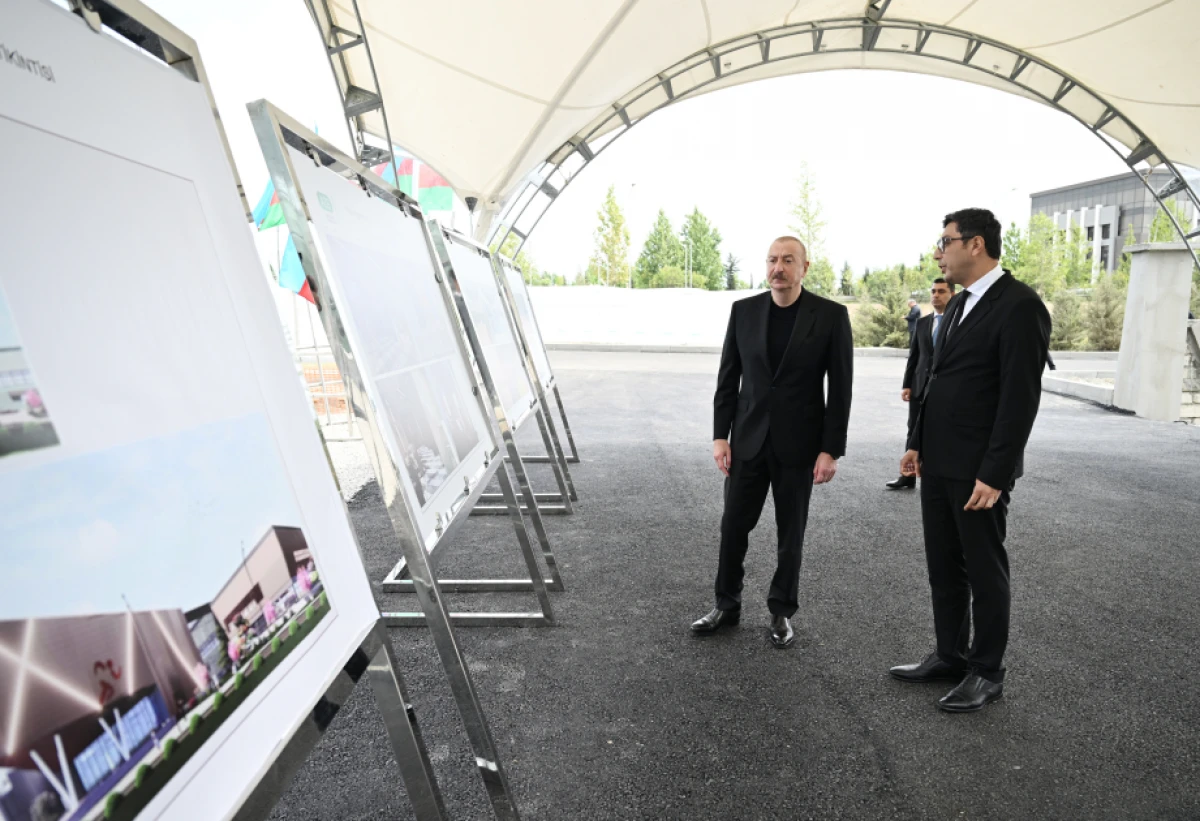 Prezident İlham Əliyev Yevlax Olimpiya İdman Kompleksində görülmüş işlərlə tanış oldu - YENİLƏNDİ — 6