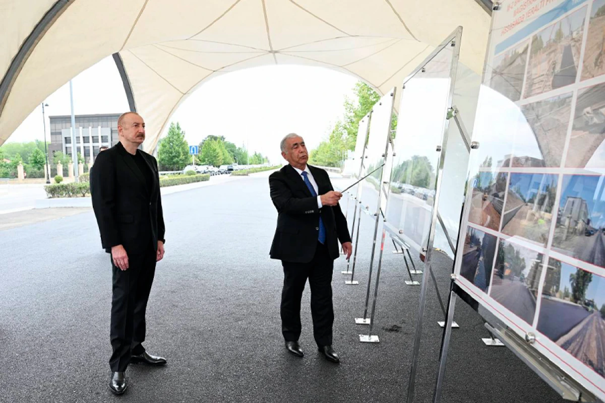 Prezident İlham Əliyev Bakı-Ələt-Qazax-Gürcüstan ilə dövlət sərhədi magistral yolunun Yevlax şəhərindən keçən hissəsində görülən işlərlə tanış oldu - YENİLƏNDİ