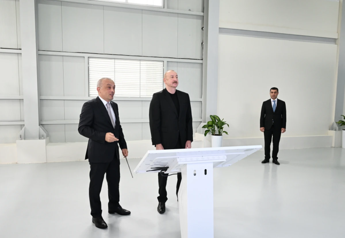 Prezident İlham Əliyev Yevlax şəhəri qumsüzgəc texnologiyalı sutəmizləyici qurğunun açılışında iştirak etdi - YENİLƏNDİ — 6