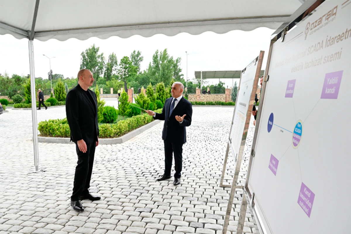 Prezident İlham Əliyev Yevlaxda Mərkəzi Aran Regional SCADA İdarəetmə Mərkəzinin açılışında iştirak etdi - YENİLƏNDİ