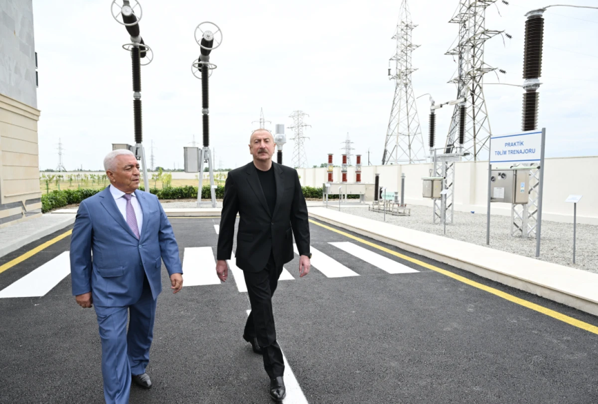 Prezident İlham Əliyev “Yevlax” qovşaq yarımstansiyasının, Regional Təlim-Tədris və Laboratoriya Mərkəzinin açılışında iştirak etdi - YENİLƏNDİ — 6