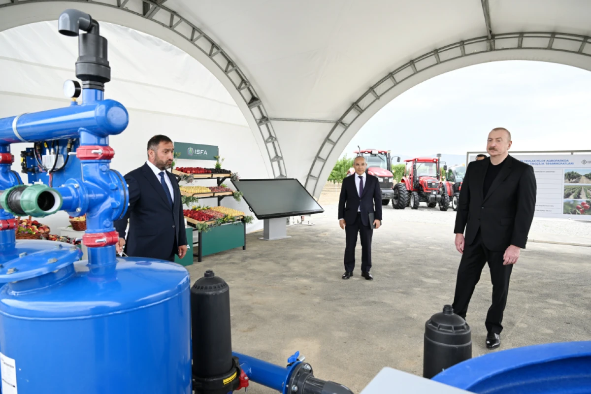 Prezident İlham Əliyev Yevlax pilot aqroparkının açılışında iştirak etdi - YENİLƏNDİ — 3