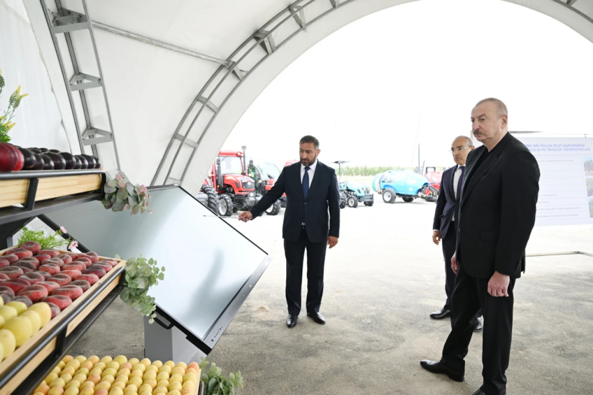 Prezident İlham Əliyev Yevlax pilot aqroparkının açılışında iştirak etdi - YENİLƏNDİ — 9