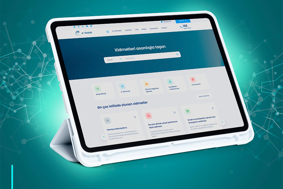 “e-sosial” internet portalından istifadə sayı açıqlandı