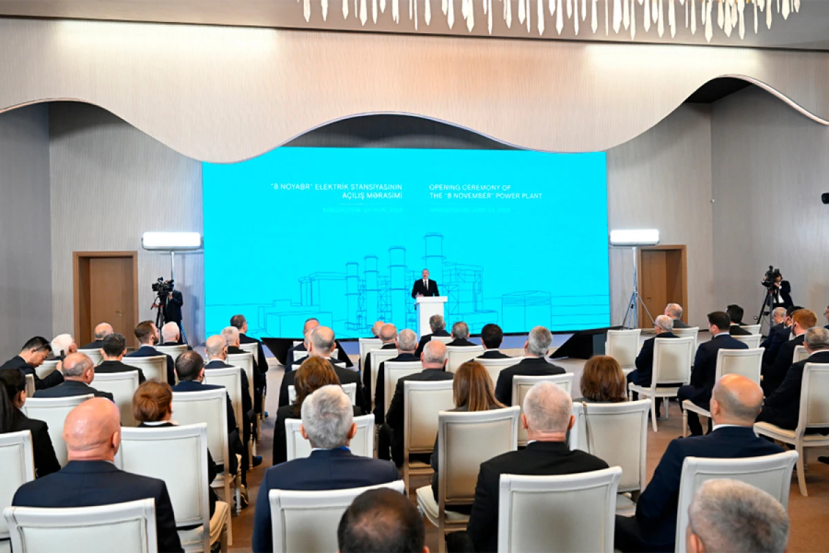Prezident İlham Əliyev: Son 20 il ərzində biz Azərbaycanın energetika sistemini demək olar sıfırdan qurmuşuq