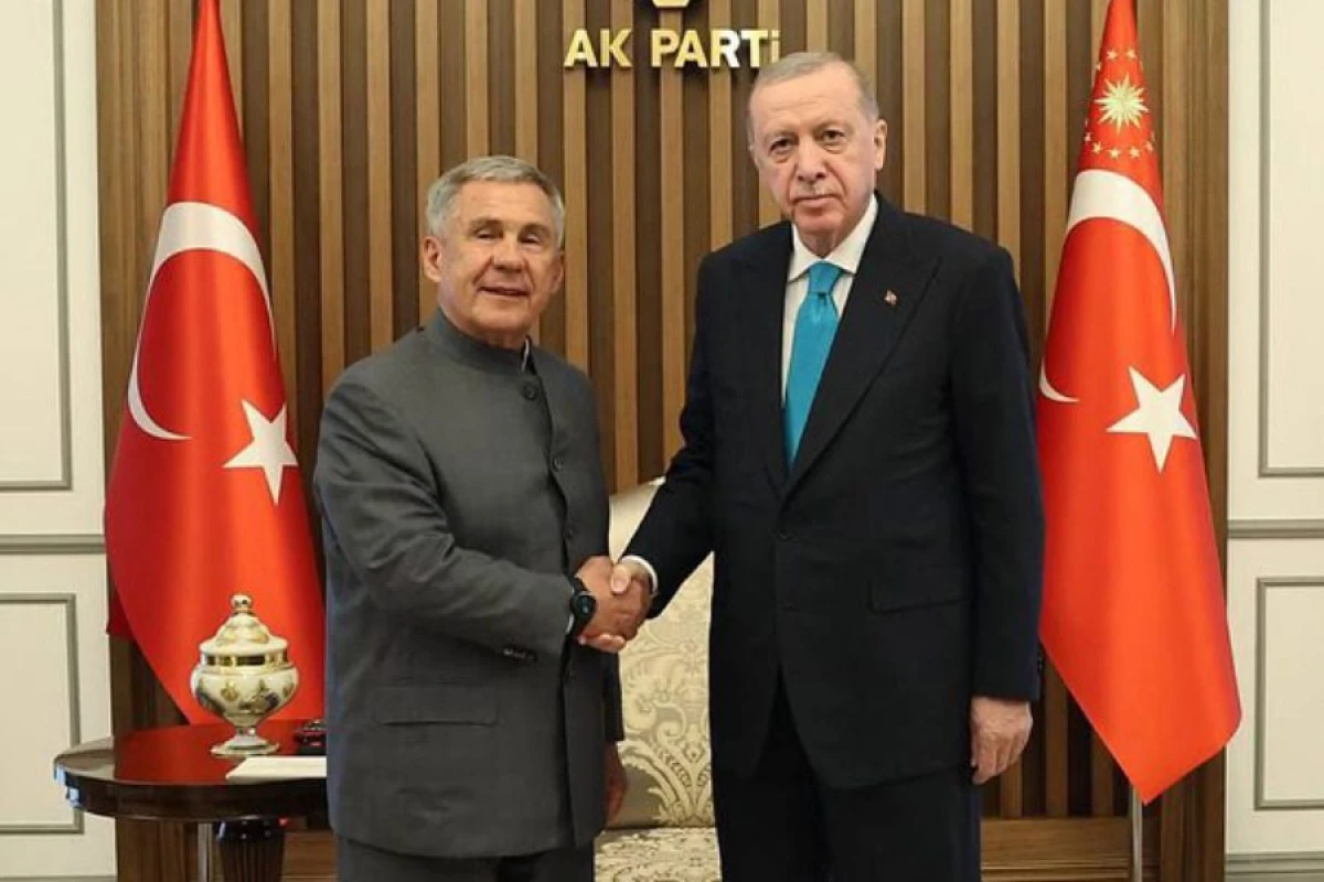Rüstəm Minnixanov Rəcəb Tayyib Ərdoğanla görüşdü
