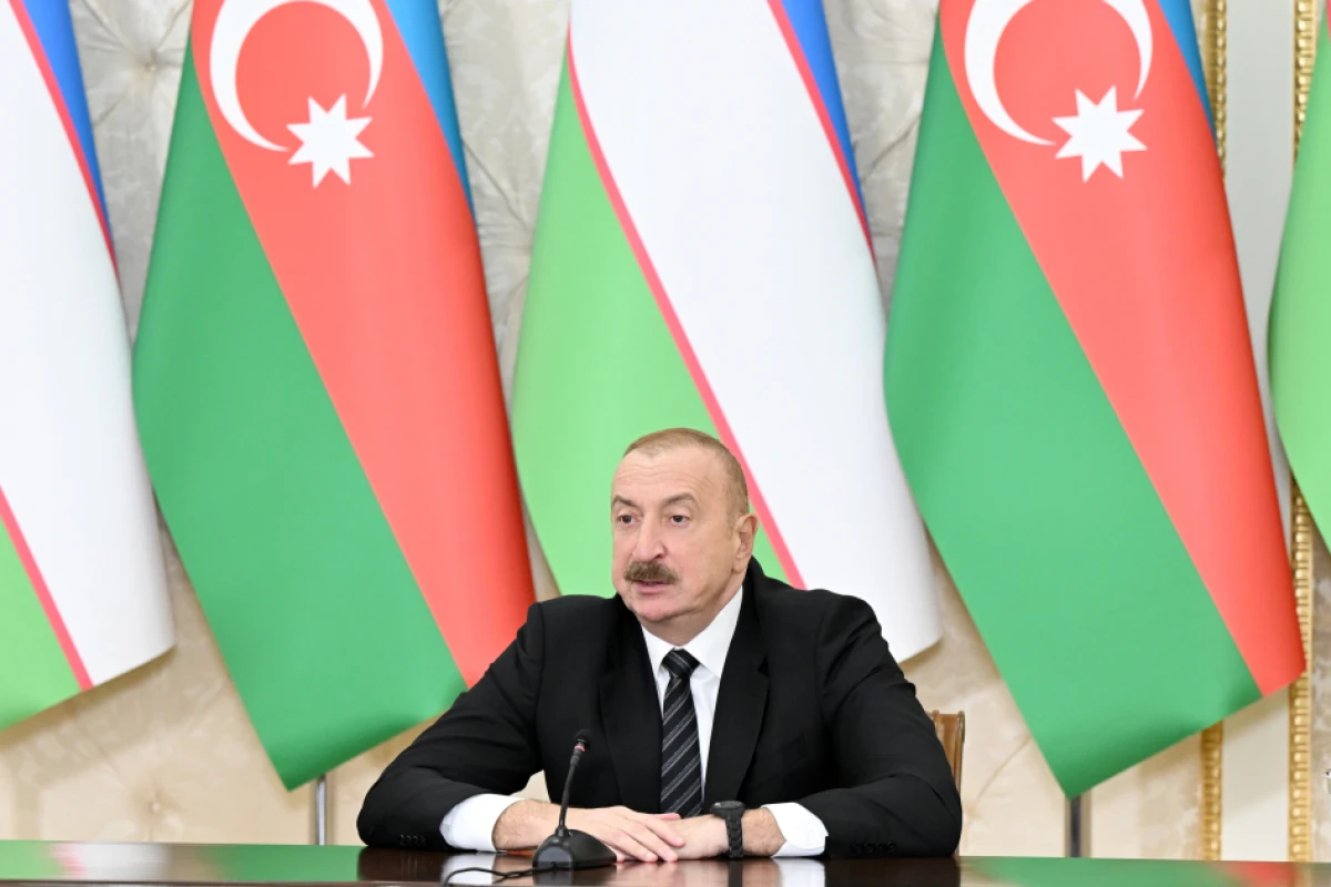 Azərbaycan Prezidenti İlham Əliyev və Özbəkistan Prezidenti Şavkat Mirziyoyev mətbuata bəyanatlarla çıxış etdilər - YENİLƏNDİ — 6