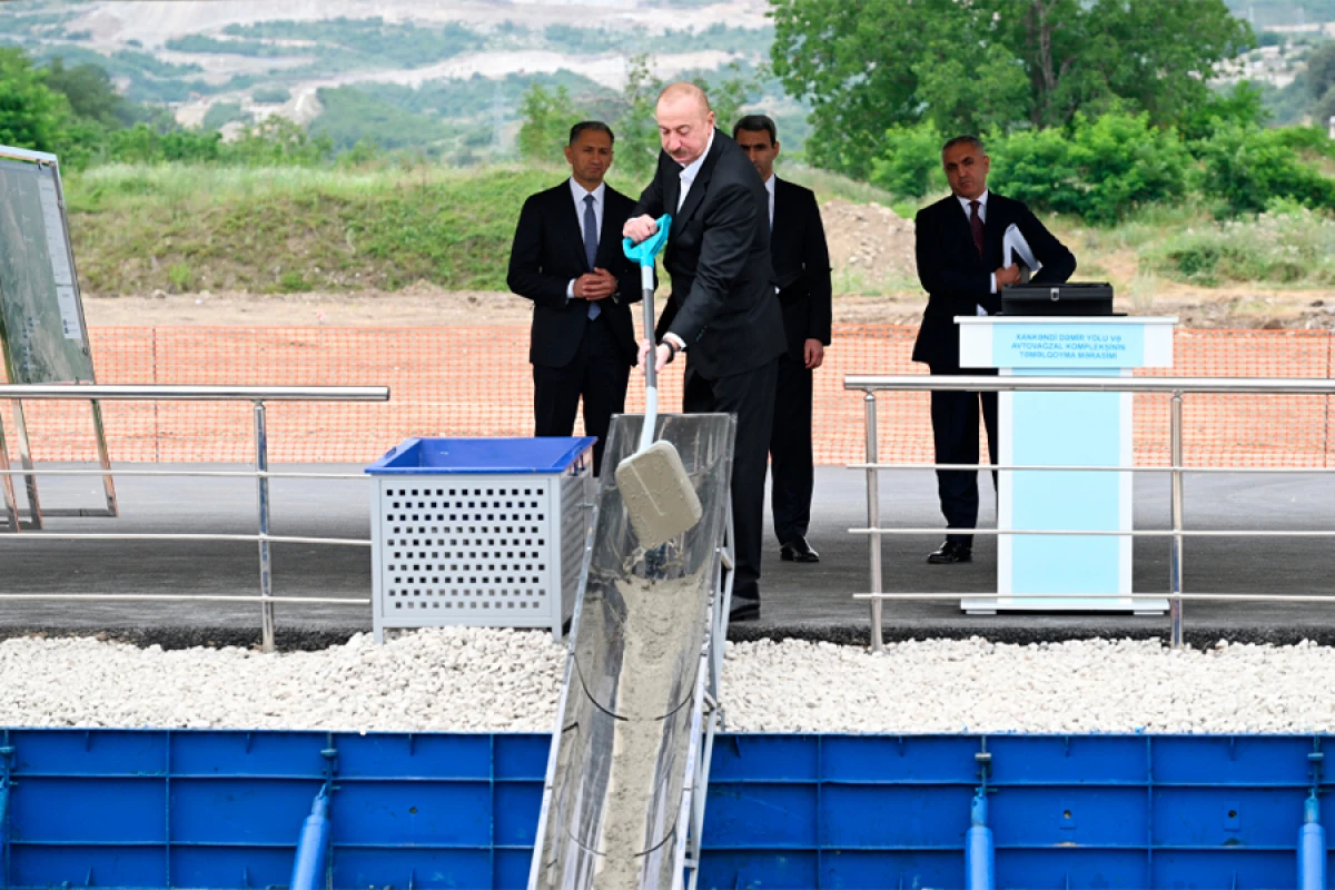 Xankəndi Dəmir Yolu və Avtovağzal Kompleksinin təməli qoyuldu