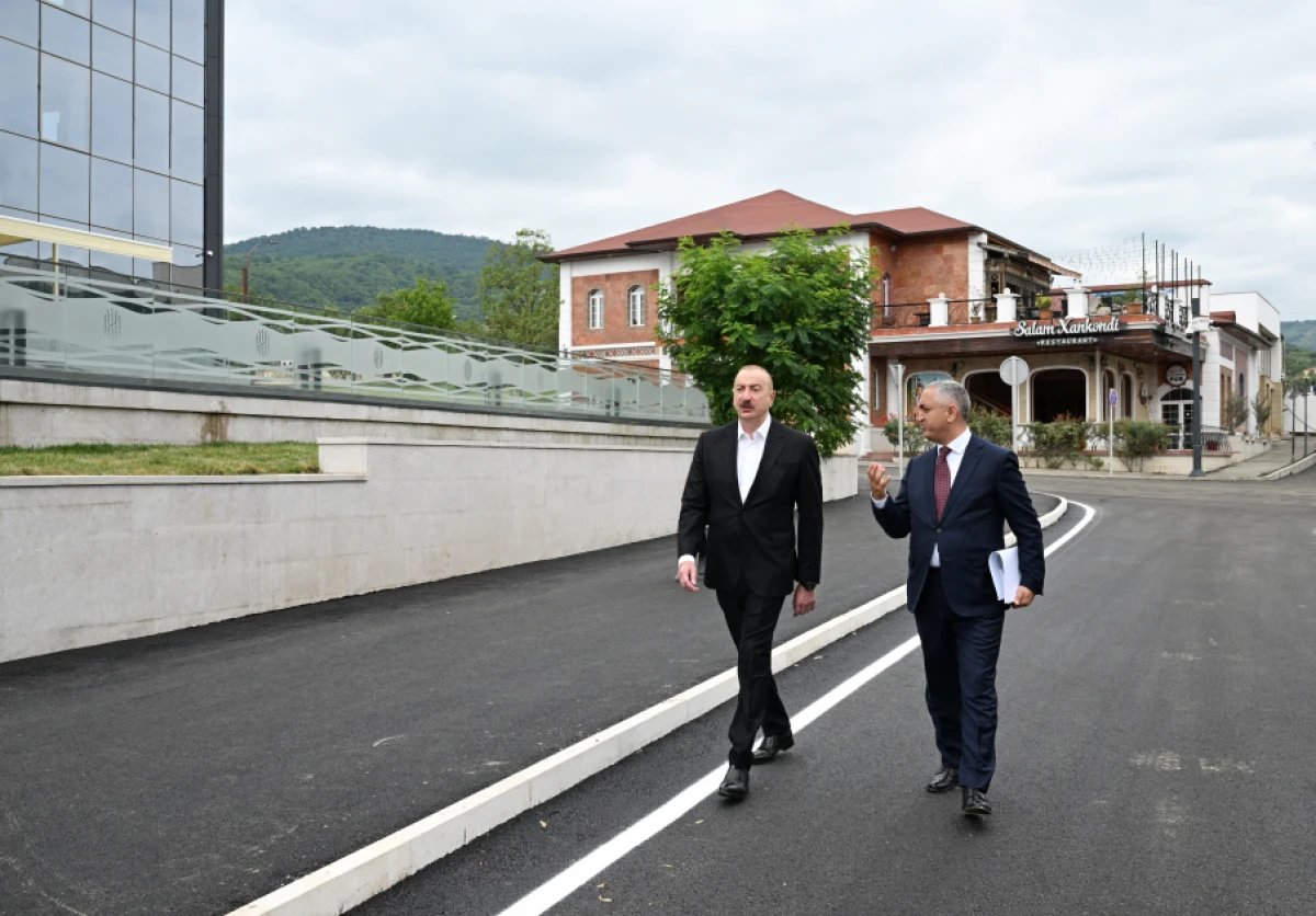 Prezident İlham Əliyev “Xankəndi” Biznes Mərkəzinin açılışında iştirak etdi — 4