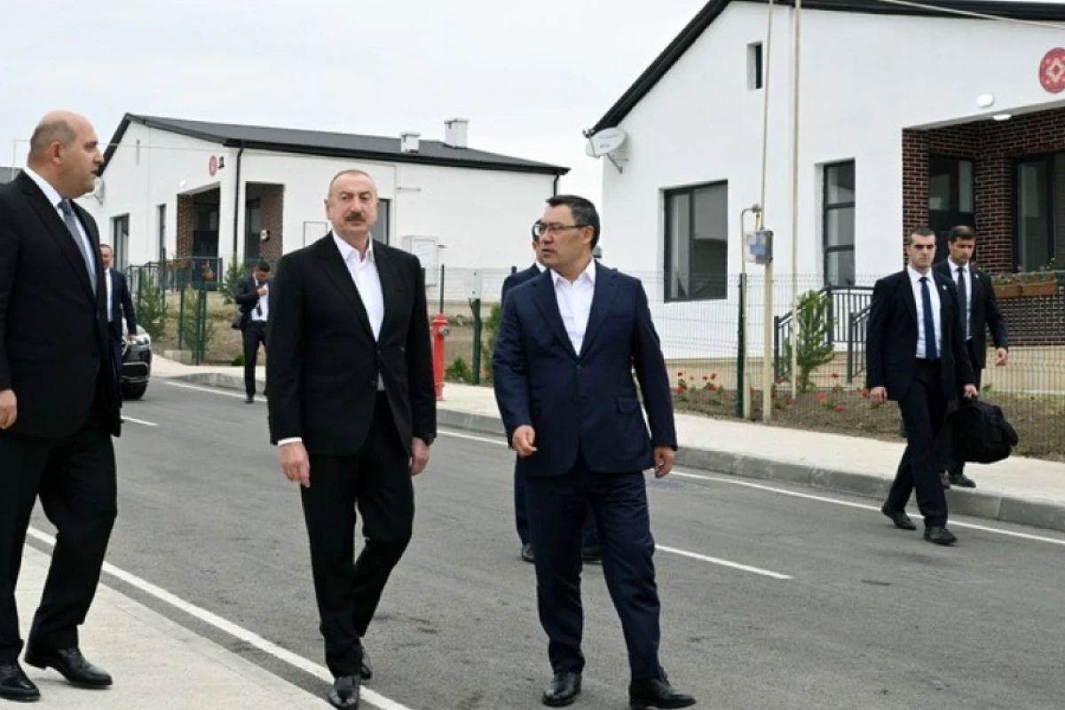 Azərbaycan və Qırğızıstan prezidentləri Ağdam rayonunun Xıdırlı kəndinin 1-ci mərhələsinin açılışında iştirak etdilər- YENİLƏNDİ