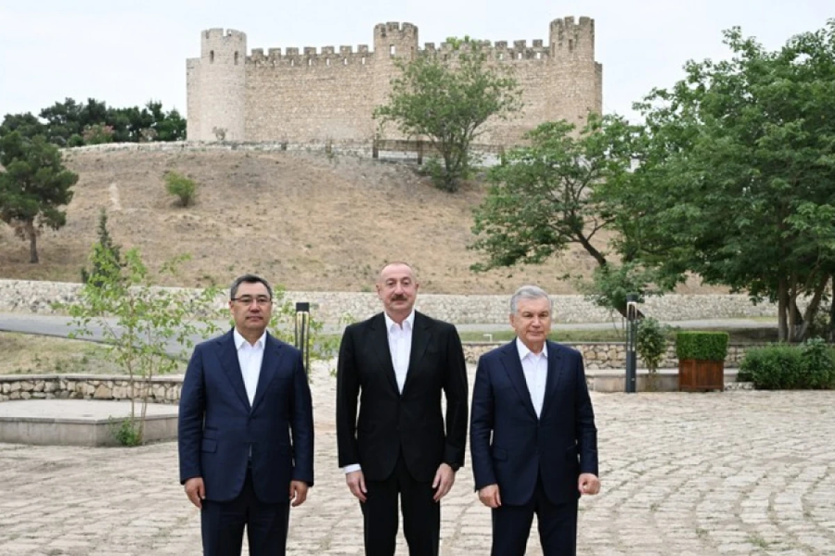 Azərbaycan, Özbəkistan və Qırğızıstan prezidentləri Şahbulaq qalasında oldular