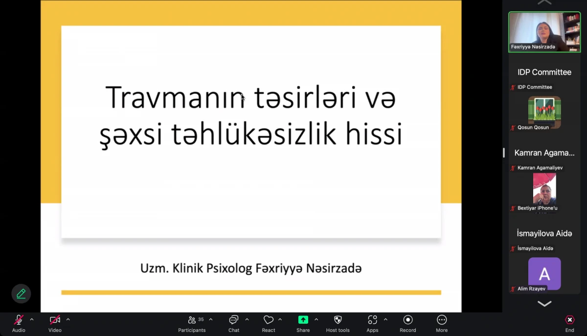 Keçmiş məcburi köçkünlərə psixososial dəstək göstərildi — 5