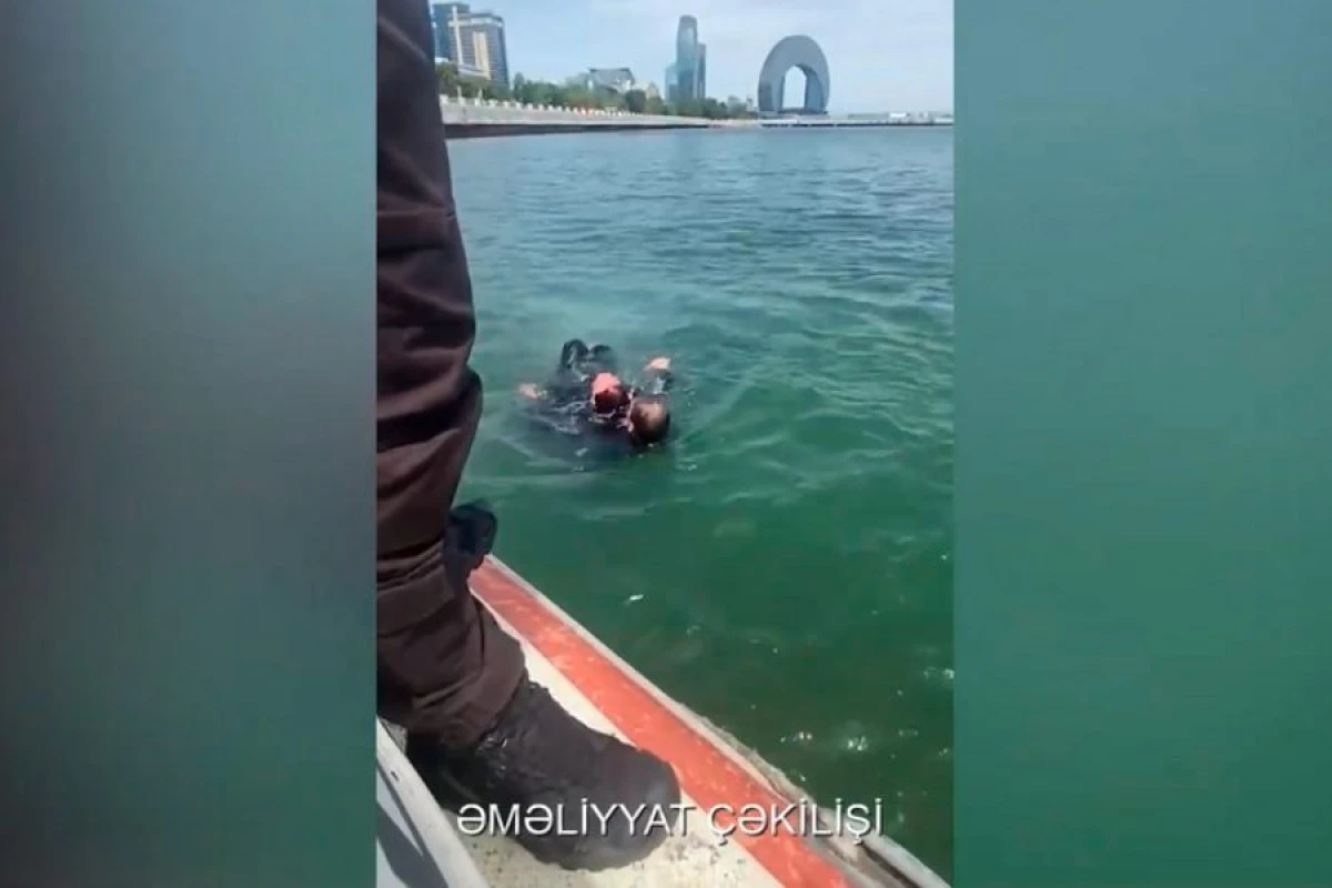 Dənizdə batma təhlükəsində olan şəxs xilas edildi