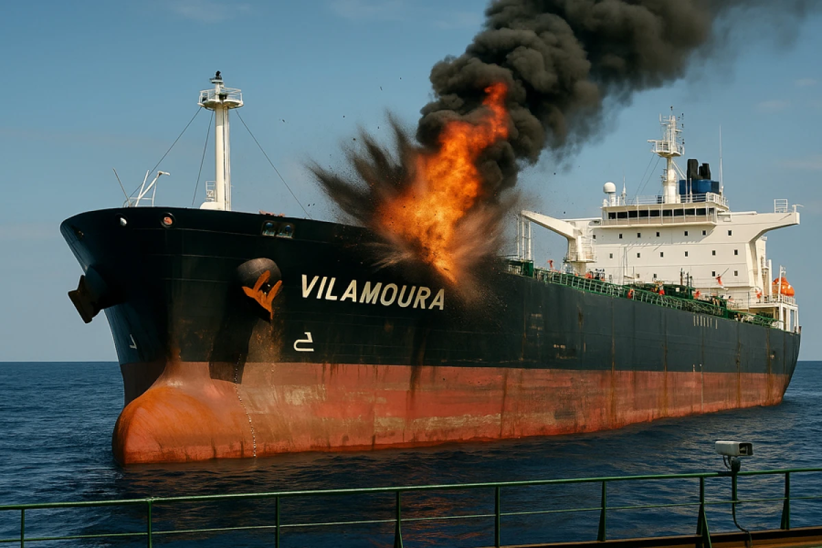 Liviya sahillərində partlayan tanker Yunanıstana çatdı