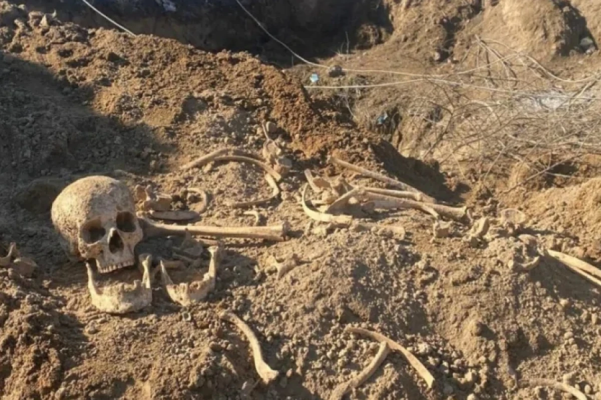 Laçında insan skeletinin qalıqları tapıldı