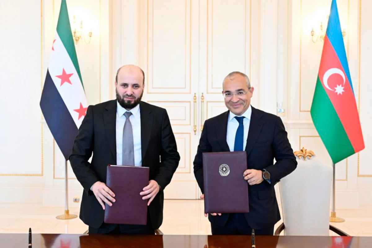 SOCAR Suriya Hökuməti ilə Anlaşma Memorandumu imzaladı