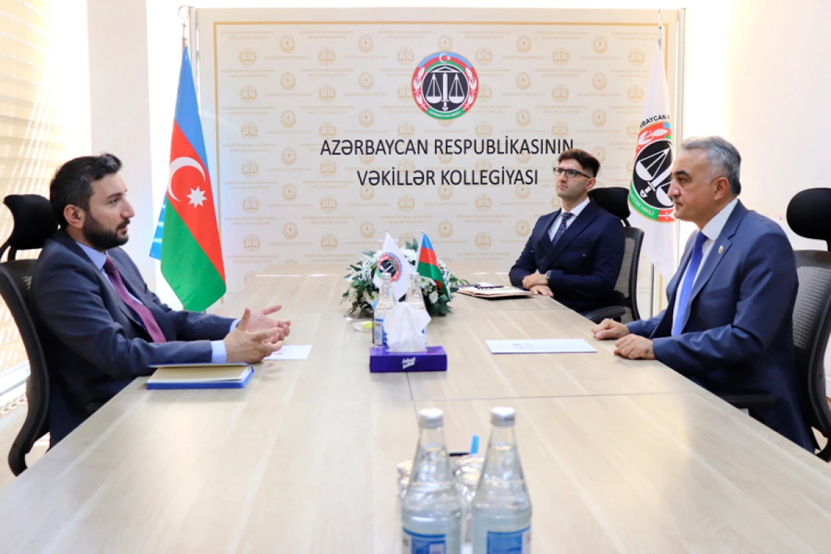 Vəkillər Kollegiyasının sədri dördüncü “Yüksəliş” müsabiqəsinin qalibi ilə görüşdü
