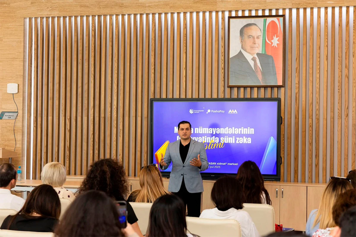 “ASAN xidmət” Milli Mətbuat Günü münasibətilə növbəti süni zəka təlimi keçirdi