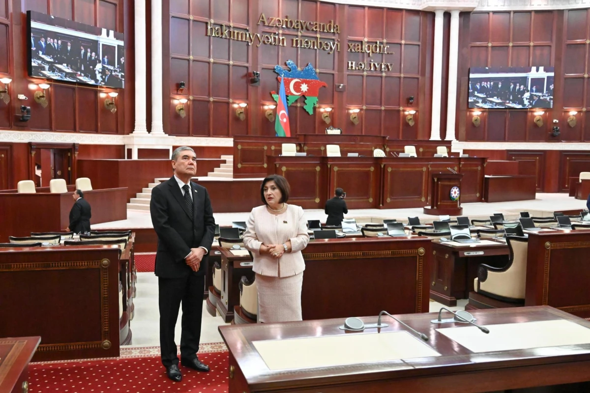 Milli Məclisin sədri Qurbanqulu Berdiməhəmmədov ilə görüşdü — 3
