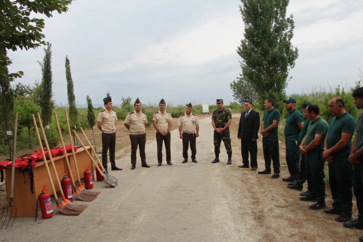 Qızılağac Milli Parkında yanğın təhlükəsizliyinə dair tədbir keçirildi — 4