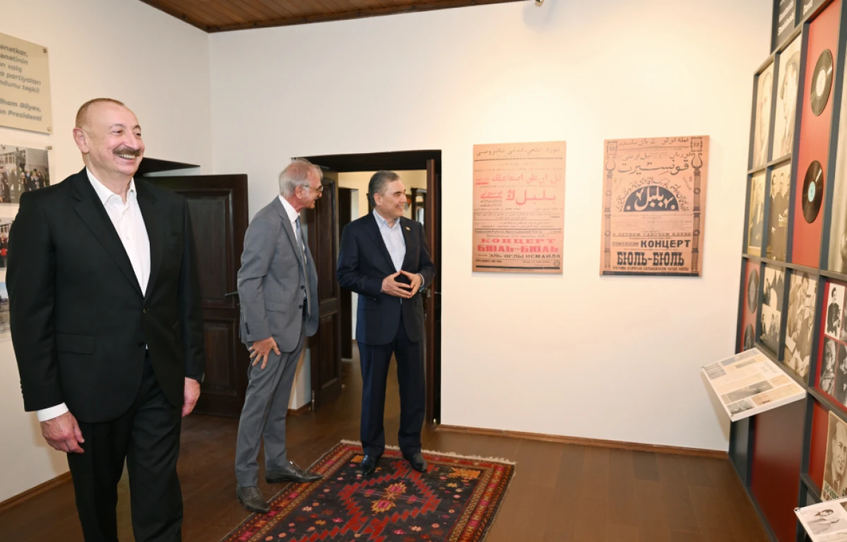 İlham Əliyev və Qurbanqulu Berdiməhəmmədov Bülbülün ev-muzeyində oldular — 3