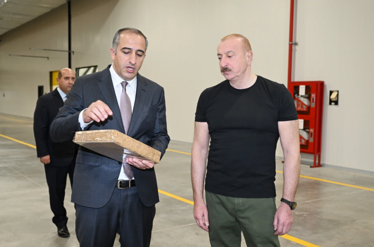 Prezident Ağdam Sənaye Parkında tütün məmulatlarının istehsalı müəssisəsinin açılışında iştirak etdi — 4