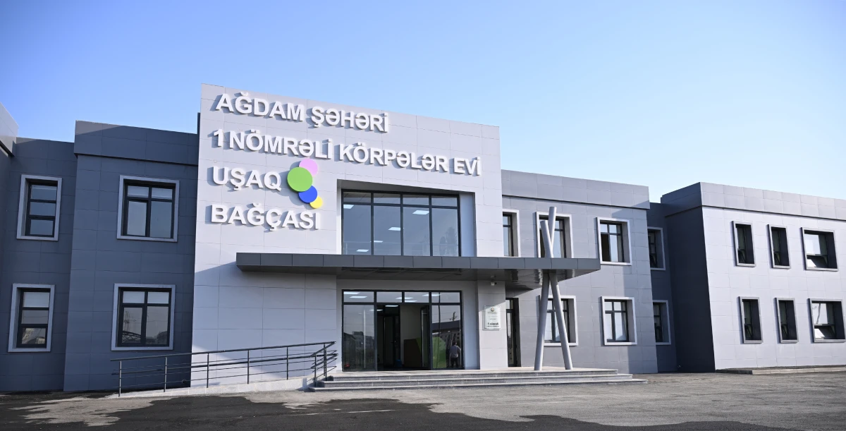 Ağdam şəhərində 1 nömrəli körpələr evi-uşaq bağçası istifadəyə verildi — 5