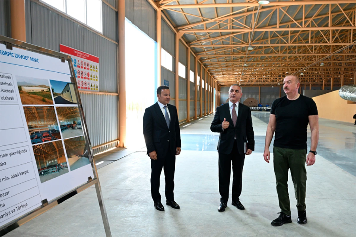 Xocalı kərpic zavodunun açılışı oldu