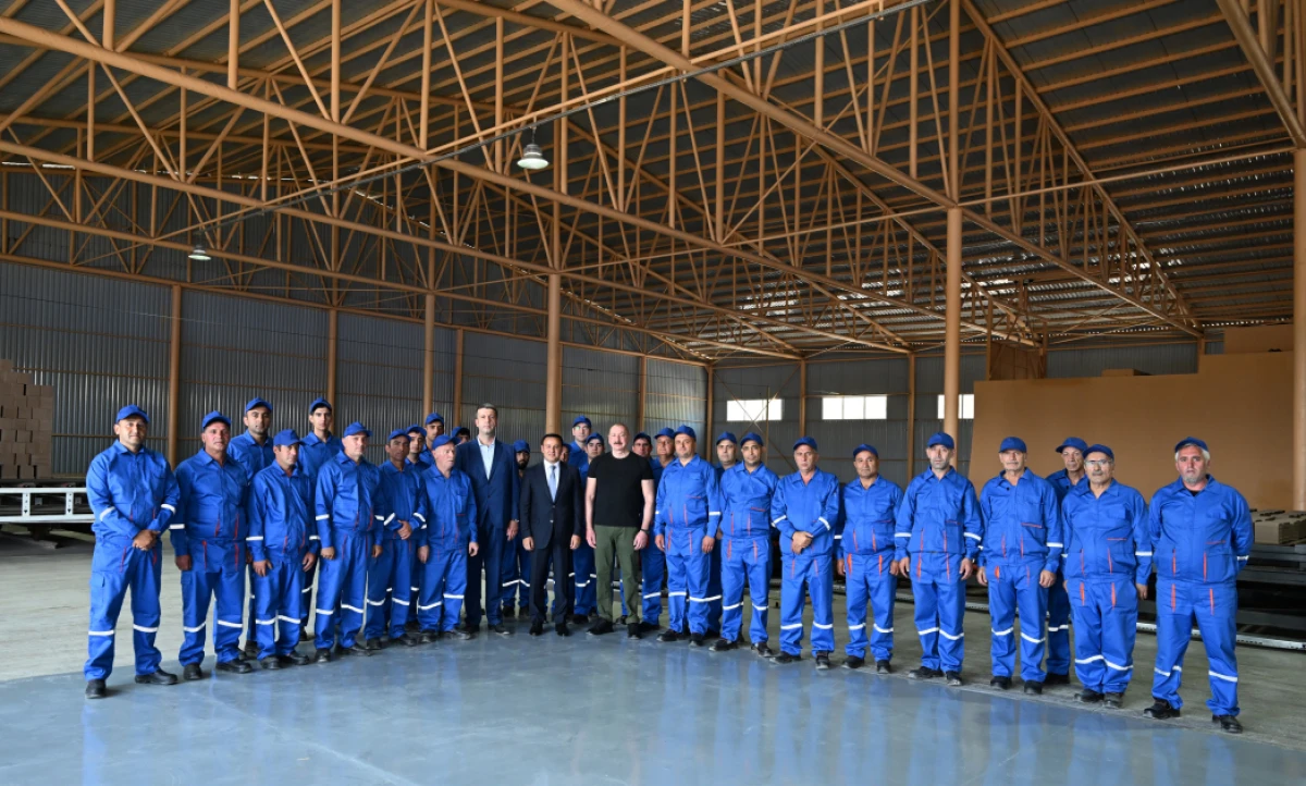 Xocalı kərpic zavodunun açılışı oldu — 5